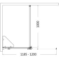 Товар: Шторка на ванну AQUAme 120 AQM6601-2 профиль Хром стекло прозрачное - фото 4 Шторка на ванну AQUAme 120 AQM6601-2 профиль Хром стекло прозрачное — фото 4, Шторки для ванной раздвижные