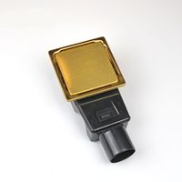 Товар: Душевой лоток Drain Leo-02-10 квадрат 100*100 Золото браш Ø 50 мм - фото 5 Душевой лоток Drain Leo-02-10 квадрат 100*100 Золото браш Ø 50 мм — фото 5, Трапы для душа