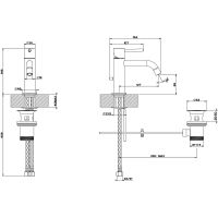 Товар: Смеситель для раковины Gessi Emporio Via tortona 18601#299 Черный матовый - фото 2 Смеситель для раковины Gessi Emporio Via tortona 18601#299 Черный матовый — фото 2, Смесители для раковины