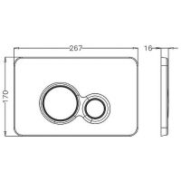Клавиша смыва Bettoserb Sava Fix Slim Morava 40006459 Черная матовая — фото 2, Кнопки смыва