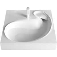 Раковина Azario Soft 61 CS00078299 на стиральную машину Белая — фото 1, Раковины на стиральную машину