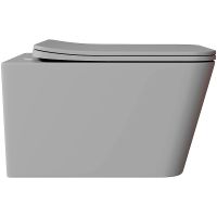 Унитаз Aqueduto Macio MAC0130 подвесной Серый матовый с сиденьем Микролифт — фото 10, Подвесные унитазы