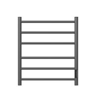 Полотенцесушитель электрический Point Аврора PN10856GR П6 500x600 диммер справа, графит премиум — фото 1, Электрические полотенцесушители