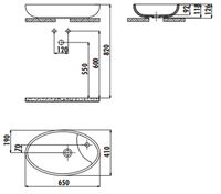 Товар: Раковина-чаша Creavit Minimal 65 MN065-00CB00E-0000 Белая - фото 2 Раковина-чаша Creavit Minimal 65 MN065-00CB00E-0000 Белая — фото 2, Раковины накладные