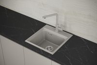 Мойка кухонная Point Мисти 46 серый арт-PN3011AL — фото 5, Кухонные мойки