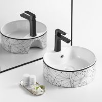 Раковина-чаша Point Виктория 41 PN43065WB Белая с чёрным — фото 4, Раковины