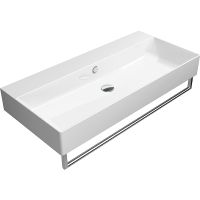 Товар: Раковина GSI Kube X 100 Белая арт-9423011 - фото 5 Раковина GSI Kube X 100 Белая арт-9423011 — фото 5, Раковины накладные