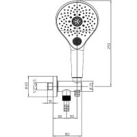 Душевой гарнитур Bossini Syncronia C12033.030 Хром — фото 2, Душевые гарнитуры