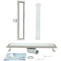 Душевой лоток ALMAes Laguna 60 LG60WH с Белой решеткой — фото 4, Душевые лотки