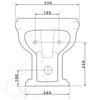 Товар: Биде Caprigo Borgo 3814 Белое - фото 2 Биде Caprigo Borgo 3814 Белое — фото 2, Биде напольные