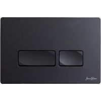 Клавиша смыва Iberica Blanca Esti-R IB.B021.002.000 Черная матовая — фото 1, Кнопки смыва