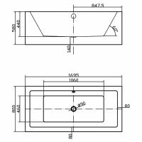 Товар: Акриловая ванна Swedbe Vita 170x80 8824 без гидромассажа - фото 3 Акриловая ванна Swedbe Vita 170x80 8824 без гидромассажа — фото 3, Акриловые ванны