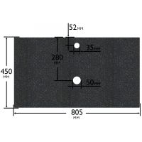 Столешница под раковину СанТа 80 900146 Млечный путь — фото 4, Раковины