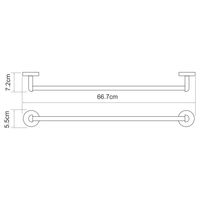 Rhein K- Держатель полотенец одинарный арт-6230 — фото 4, Полотенцедержатели