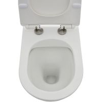 Унитаз AQUAme AQM3001 приставной Белый глянец с сиденьем Микролифт — фото 3, Унитазы