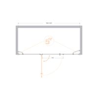 Товар: Душевая дверь CEZARES VERONA-W-B-13-40+60/60-P-Cr-L - фото 2 Душевая дверь CEZARES VERONA-W-B-13-40+60/60-P-Cr-L — фото 2, Душевые двери в нишу