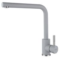 GRANFEST QUARZ Смеситель для кухни Г-обр. D-35мм серый арт. GF- — фото 1, Смесители для кухни