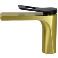 Смеситель для раковины Bronze de Luxe Element EL02GB Матовое золото Черный — фото 6, Смесители для раковины