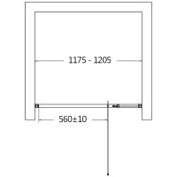 Товар: Душевая дверь AQUAme 120 AQM7108-2-12 профиль Черный матовый стекло прозрачное - фото 3 Душевая дверь AQUAme 120 AQM7108-2-12 профиль Черный матовый стекло прозрачное — фото 3, Душевые двери в нишу