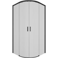 Душевой уголок Ambassador Queen 100х100 11011202Black профиль Черный стекло прозрачное — фото 10, Душевые уголки