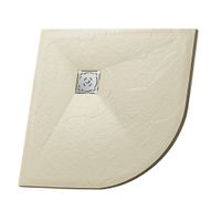 Душевой поддон  90*90*2,5 RGW ST/R-0099Be Бежевый/Полукруг Ø 90 мм Каменный — фото 1, Душевые поддоны из искусственного камня