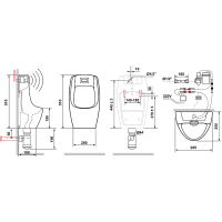 Писсуар Laguraty Sensor 560 Белый — фото 6, Писсуары