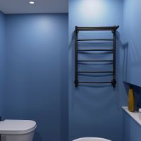 Электрический полотенцесушитель Маргроид Вид 4 800x500 04-8050-1051-9005R правый с полкой Черный мат — фото 7, Электрические полотенцесушители