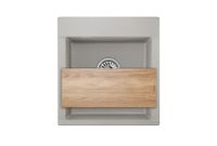 Granula-ES-4701, БАЗАЛЬТ, кухонная мойка, кварц, ESTETICA — фото 3, Кухонные мойки