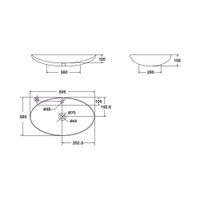Раковина-чаша Point Виктория 51 PN43066WM Белая матовая — фото 3, Раковины