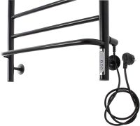 Электрический полотенцесушитель Domoterm Орфей DMT Орфей П8 500x800 EK R Черный матовый — фото 2, Электрические полотенцесушители