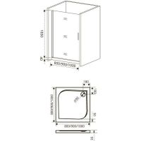 Товар: Душевая дверь Good Door Fantasy 80 DR-80-C-CH профиль Хром стекло прозрачное - фото 2 Душевая дверь Good Door Fantasy 80 DR-80-C-CH профиль Хром стекло прозрачное — фото 2, Душевые двери в нишу