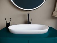 Раковина Salini Marea 64.5 01 1802201M Белая матовая — фото 3, Раковины встраиваемые сверху