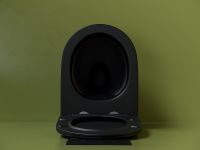 Унитаз Ceramicanova Uno Rimless CN11001MB подвесной Черный матовый с сиденьем Микролифт — фото 12, Подвесные унитазы