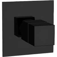 Смеситель для душа Remer Qubica Thermo QT30NO с термостатом Черный матовый — фото 1, Смеситель для душа