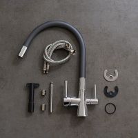 Товар: Смеситель для кухни Lemark Comfort LM3075C085 Хром Черный - фото 11 Смеситель для кухни Lemark Comfort LM3075C085 Хром Черный — фото 11, Смесители для кухни