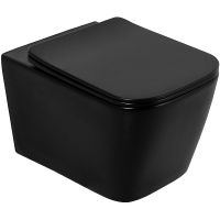 Товар: Унитаз BelBagno Ardente-C BB3202CHR-MB/BB3202SC-MB подвесной Черный матовый с сиденьем Микролифт - фото 1 Унитаз BelBagno Ardente-C BB3202CHR-MB/BB3202SC-MB подвесной Черный матовый с сиденьем Микролифт — фото 1, Подвесные унитазы