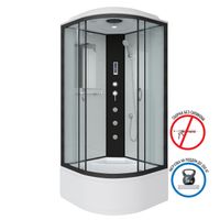 Товар: Душевая кабина Niagara Classic NG-6708-14F (90х90х215) высокий поддон(40см),черный,стекло прозрачное - фото 2 Душевая кабина Niagara Classic NG-6708-14F (90х90х215) высокий поддон(40см),черный,стекло прозрачное — фото 2, Душевые кабины