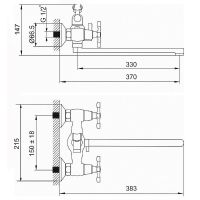 Товар: Смеситель для ванны Melodia della vita Retro MDV32341 универсальный Хром - фото 2 Смеситель для ванны Melodia della vita Retro MDV32341 универсальный Хром — фото 2, Для душа и ванны