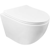 Унитаз Azario Grado AZ-0046 подвесной Белый с сиденьем Микролифт — фото 1, Унитазы