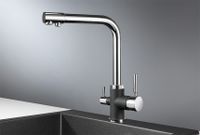 Granula-3015, XРОМ/ЧЁРНЫЙ, СМЕСИТЕЛЬ КУХОННЫЙ — фото 1, Смесители для кухни