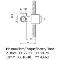 Скрытая часть для смесителя Cisal ZA00530004 G 1/2 — фото 2, Комплектующие для туалета