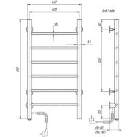 Товар: Электрический полотенцесушитель Domoterm Классик DMT 109-6 40x81 EK L Хром арт-DMT109-640x81EKL - фото 2 Электрический полотенцесушитель Domoterm Классик DMT 109-6 40x81 EK L Хром арт-DMT109-640x81EKL — фото 2, Электрические полотенцесушители