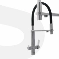 Смеситель для кухни Swedbe Selene Plus 8440 Нержавеющая сталь Черный — фото 3, Смесители для кухни