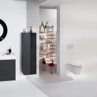 Товар: Унитаз Laufen Kartell 8.2033.7.400.000.1 подвесной без сиденья - фото 2 Унитаз Laufen Kartell 8.2033.7.400.000.1 подвесной без сиденья — фото 2, Подвесные унитазы