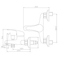 Товар: Смеситель для ванны Rossinka Y35-31 Хром - фото 2 Смеситель для ванны Rossinka Y35-31 Хром — фото 2, Для душа и ванны