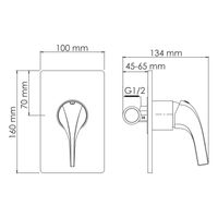Sauer 7151 Смеситель для душа — фото 7, Смеситель для душа
