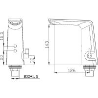 Смеситель для раковины Swedbe Europe 6020 Хром — фото 5, Смесители для раковины