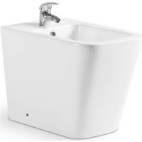 Биде CeramaLux NS-3370 приставное Белое — фото 1, Биде напольные