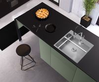 Мойка для кухни NOX 120 BRS 540x515x200 в комплекте с интегрированным сифоном — фото 4, Кухонные мойки