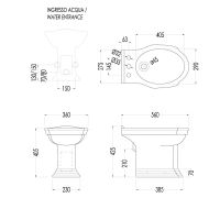 Товар: Биде Devon&Devon Westminster IBBID3FWES Белое - фото 2 Биде Devon&Devon Westminster IBBID3FWES Белое — фото 2, Биде